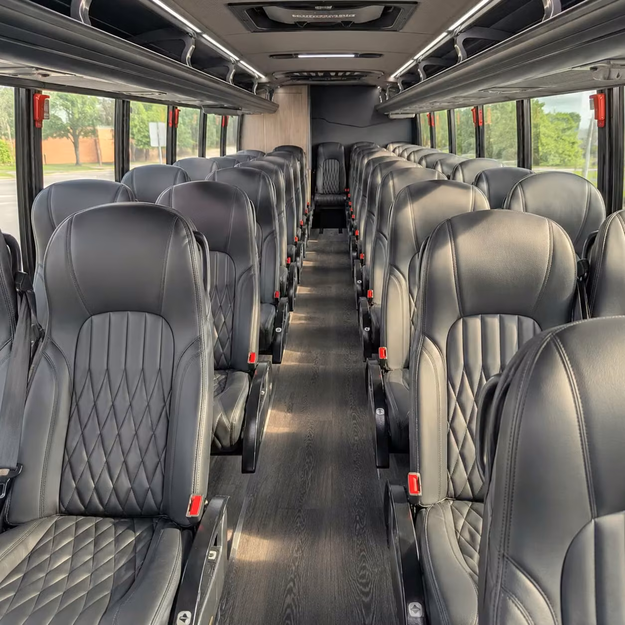 28 passenger minibus interior